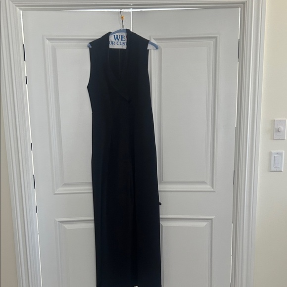 Alice + Olivia Pants - Alice + Olivia Black Classic Wide Leg Jumpsuit